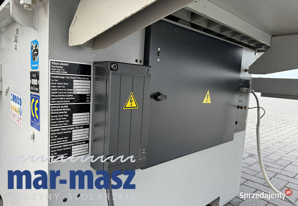 Piłą formatowa Altendorf F45 Produkcja pomorskie Sierakowska Huta