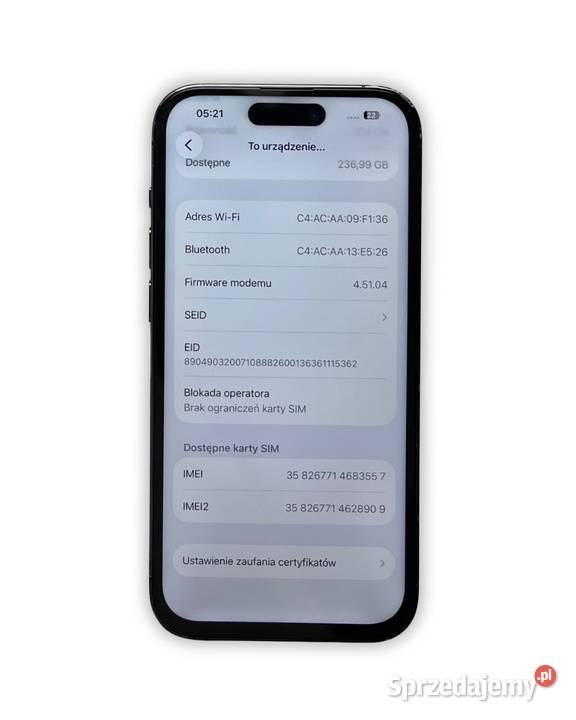 iPhone 14 Pro 256GB NOWA BATERIA Cmolas