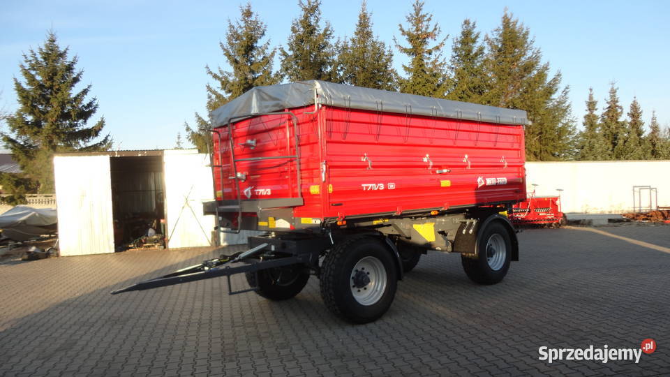 Przyczepa dwuosiowa paletowa Metafach T7113 12T Kozenin