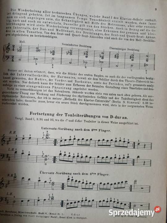 Nuty przedwojenne niemieckie książki antykwariat mazowieckie Warszawa