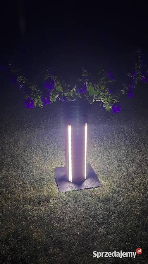 Stylowa drewniana lampa WiFi LED RGBW wielkopolskie Szamotuły