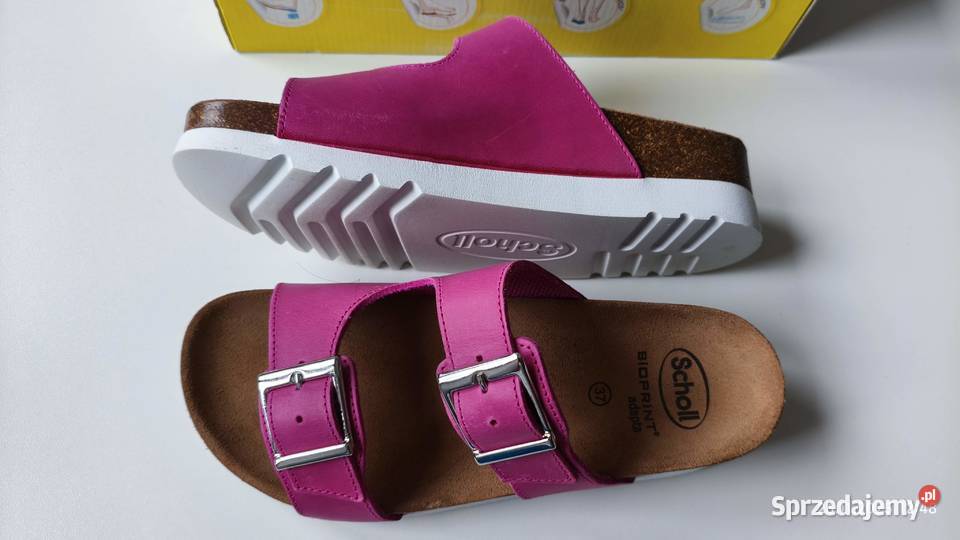Zdrowotne wygodne klapki Scholl Filippa różowe Bielany Wrocławskie