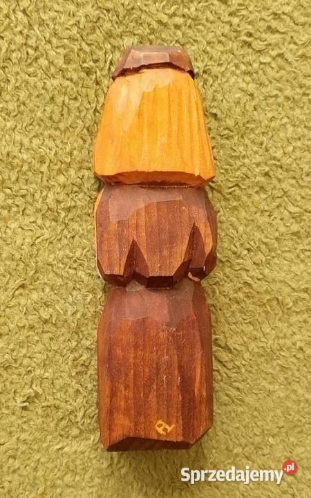 Stara rzeźba ludowa chłopa Katowice