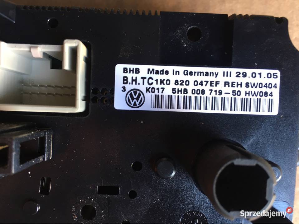 Panel klimatyzacji Nawiewu Touran 1K0820047EF pomorskie Chojnice