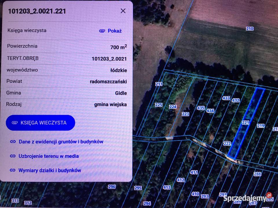 Dzialka rolnorekreacyjna 700m2 woda prąd 70m Zabrodzie