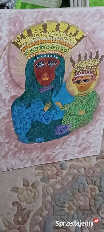 Obraz widać w stylu ludowym sztuki naiwnej wielkopolskie Poznań