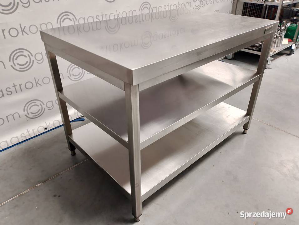 Stół centralny z 2 półkami  120x80x85 dolnośląskie