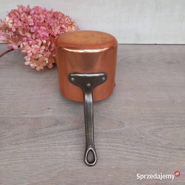 Miedziany garnek miedziany rondel z dziubkiem Warszawa