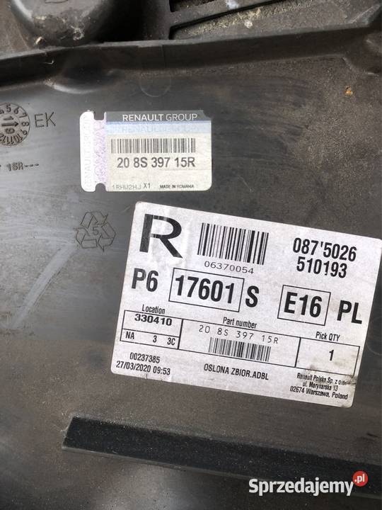 Renault Trafic Master III Opel Vivaro B Osłona Kozy