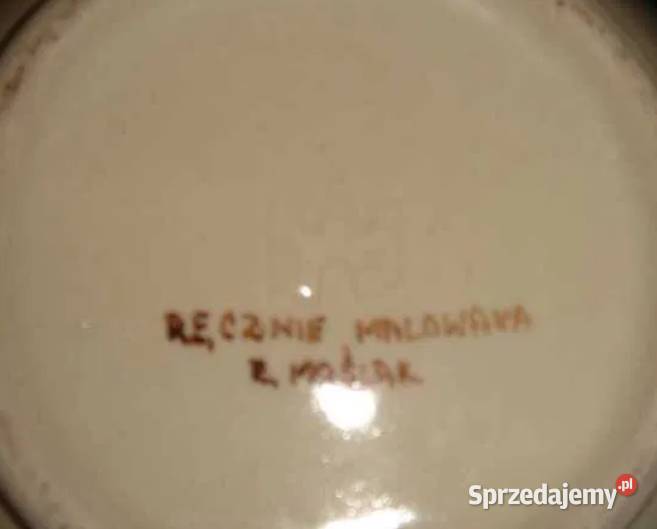 Wazon Bolesławiec sygnowany Maślak ręcznie Łódź