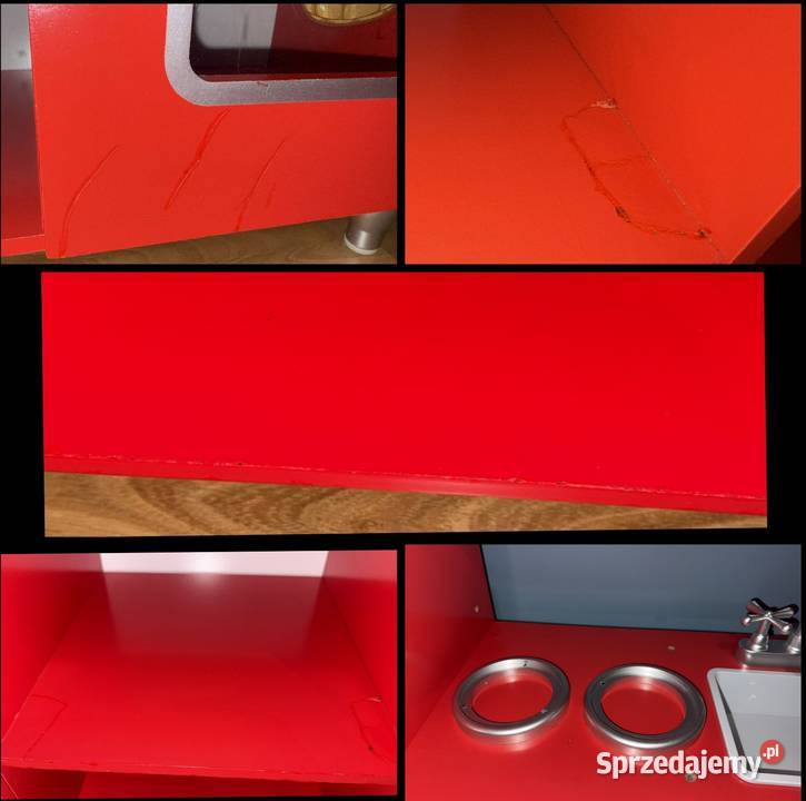 Kuchnia drewniana dzieci Big RedAkcesoria Drewno