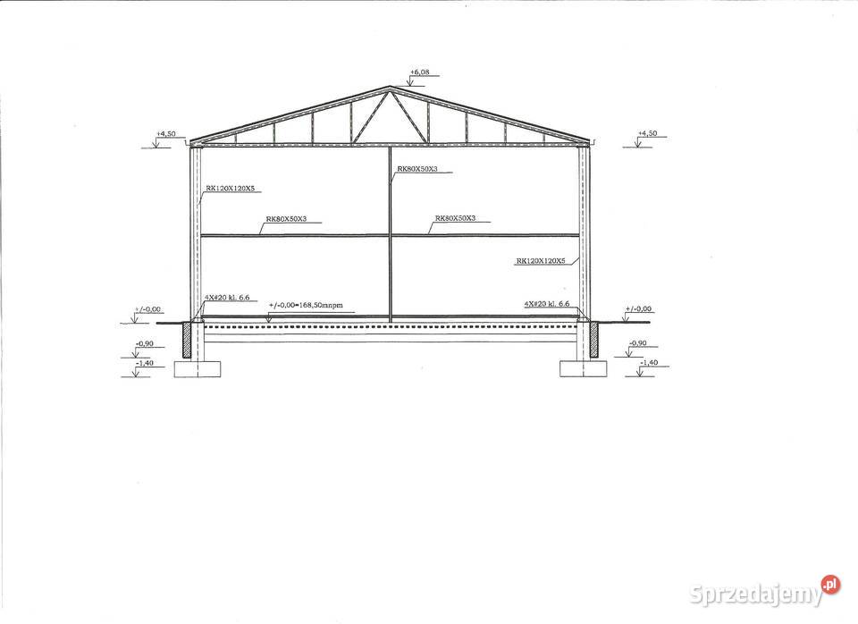 dwuteownik 180 220 hala wiata stalowa Jastrząb