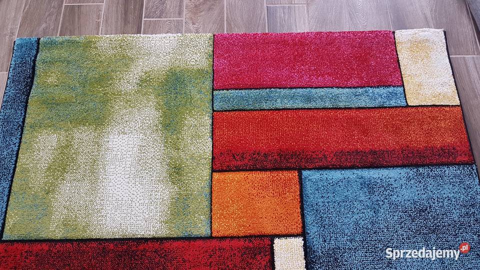 OUTLET Dywan KOLOROWY 160 x 230 WYCINANY żółty Przeciszów