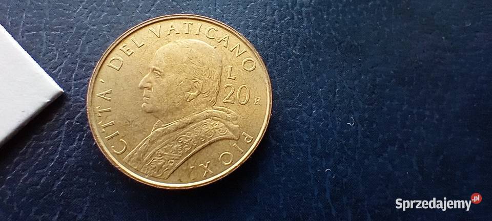 Stare monety 20 lir 2001 Watykan Numizmatyka Numizmatyka Lesko sprzedam