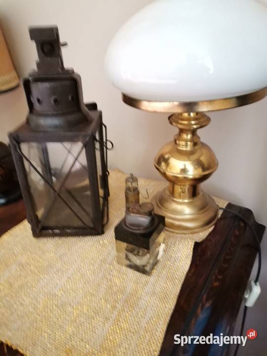 Niemiecka kolejowa lampa na swieczke z 1924 roku Kraków