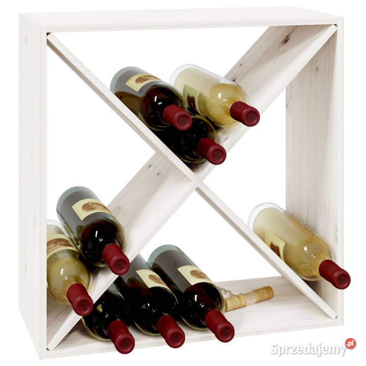 Szafka na wino biały 62x25x62 lite drewno Warszawa