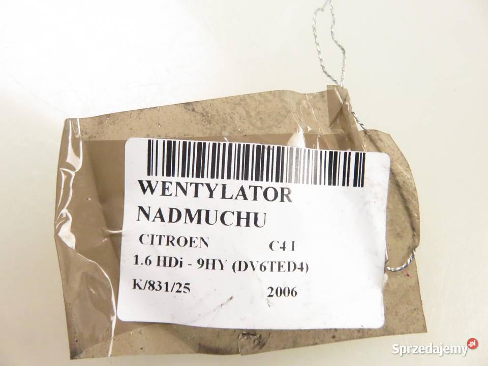 DMUCHAWA CITROEN C4 I B9506 H1520 Dmuchawy