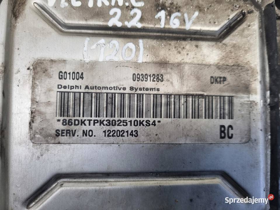 STEROWNIK SILNIKA Opel Vectra C 22 16V 09391283 osobowe Komputery lubelskie Rudka