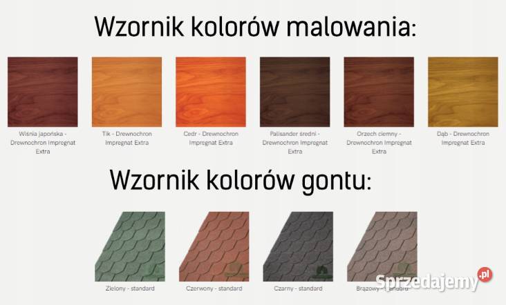 Wiata Drewnolandia drewno 500 x 600 x 290 Łopuszno