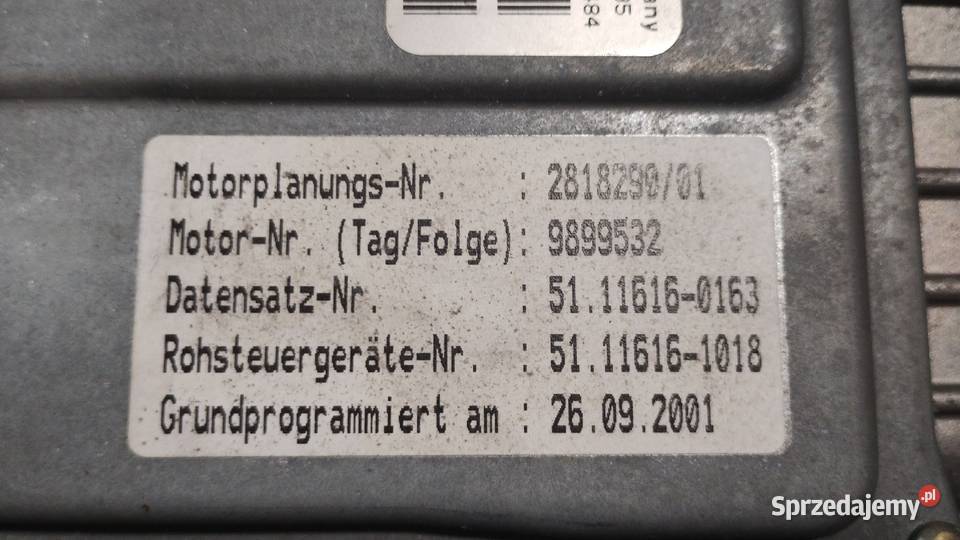 STEROWNIK KOMPUTER SILNIKA MAN 0 281 010 260