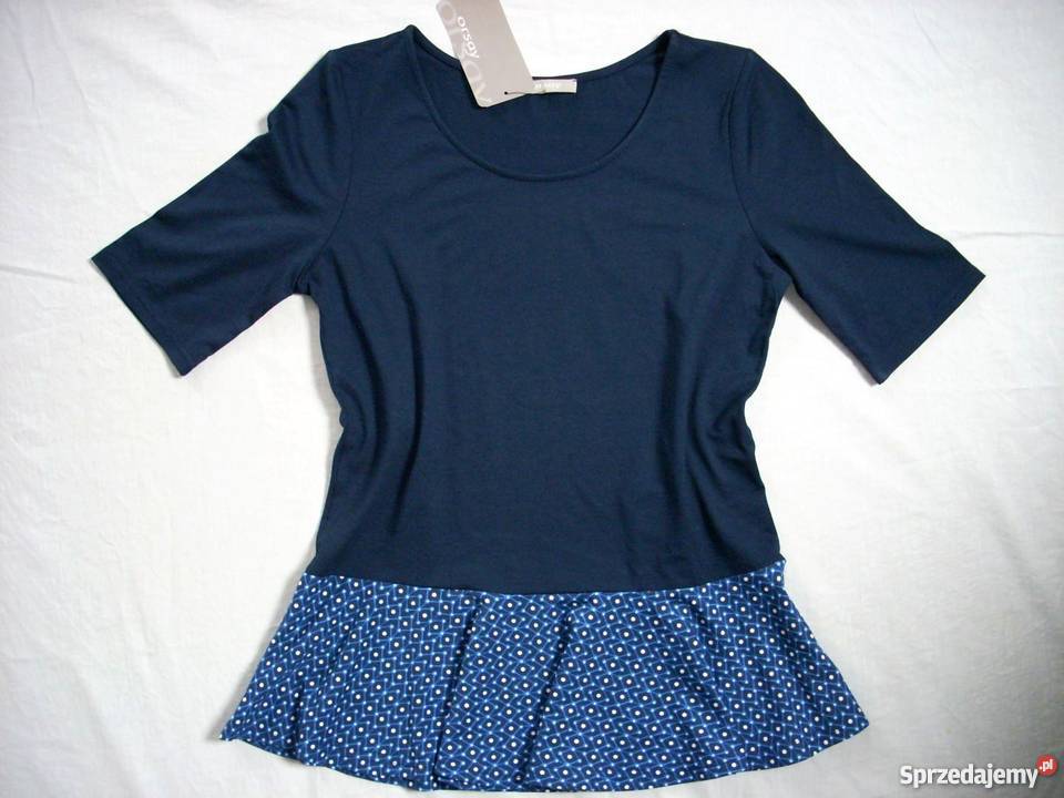 ORSAY bluzka tunika NOWA łączona granat 38 M Odzież damska Nowy Sącz