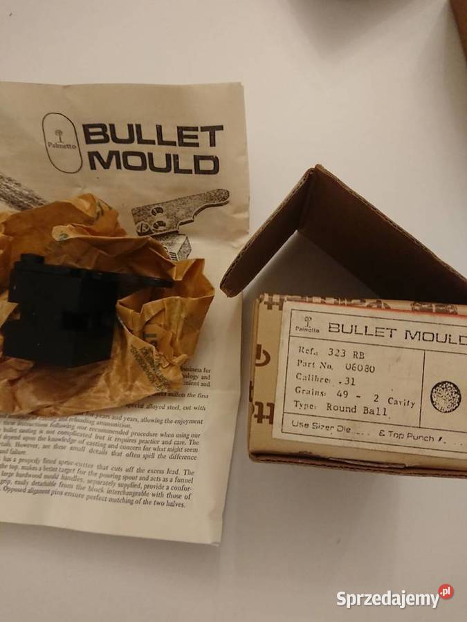 Kokila stalowa Palmetto cal31 round ball małopolskie Klucze