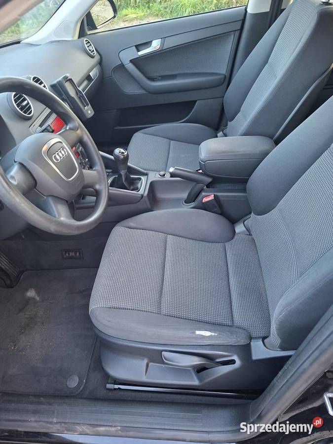 Audi a3 8p Sportback 19tdi 105 2007 czarny Chełmno