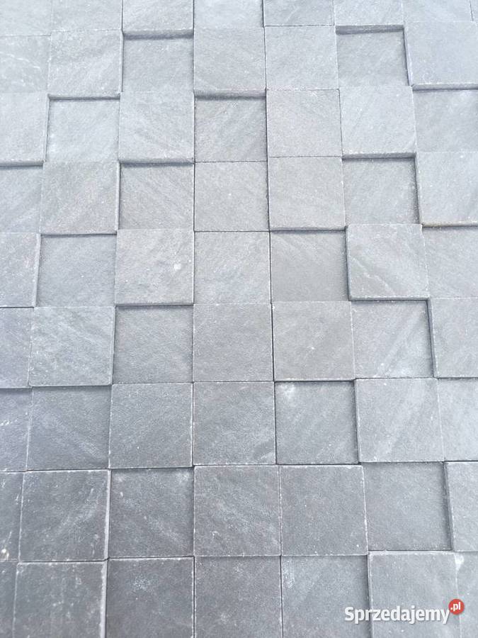 Mozaika gres mystone lavagna nero naturale 3D Płytki uniwersalne Reguły