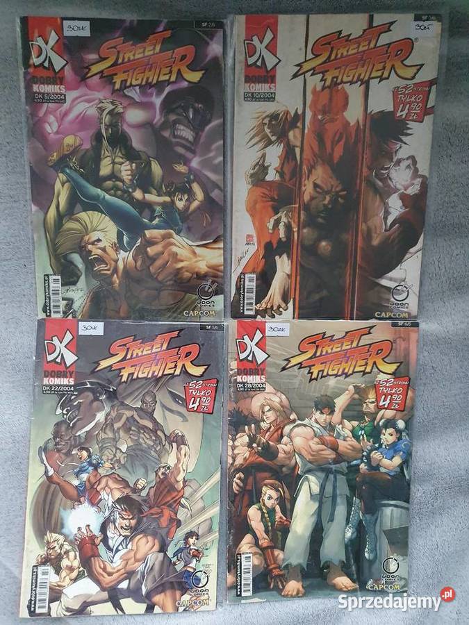 Street Fighter zestaw 4 komiksów Komiks Superbohaterowie Gdynia