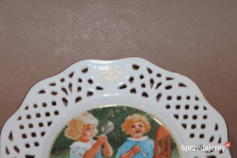 Ażurowy talerzyk Jenny Nystrom 3 Porcelana i szkło Szczecin