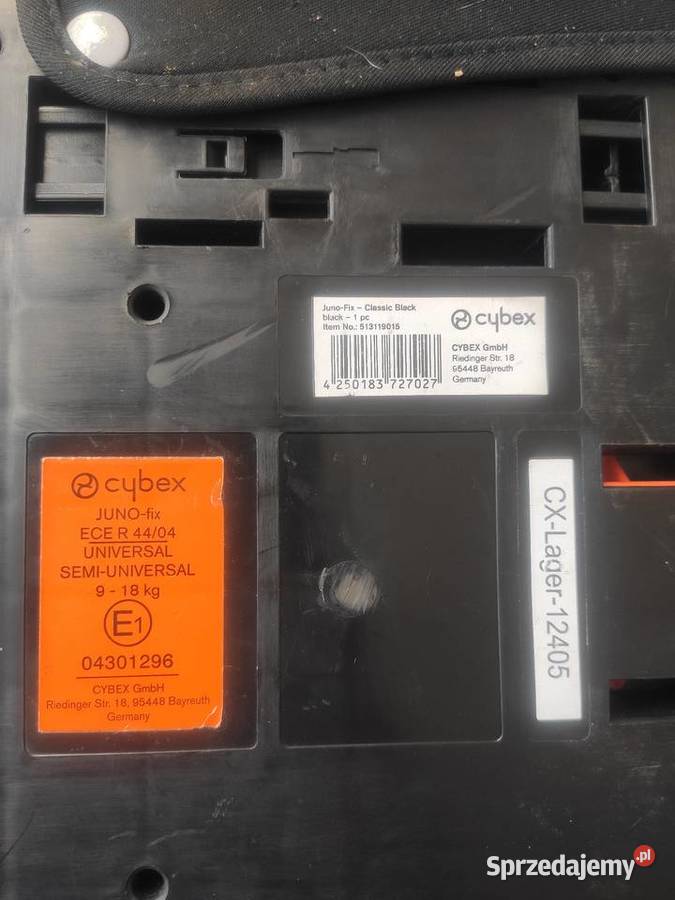Fotelik samochodowy Cybex Junofix 918