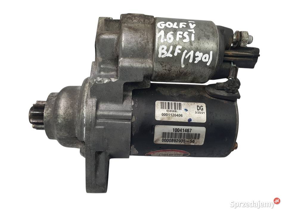 ROZRUSZNIK VW Golf V Touran Audi A3 16 FSI Bosch Układ elektryczny silnika