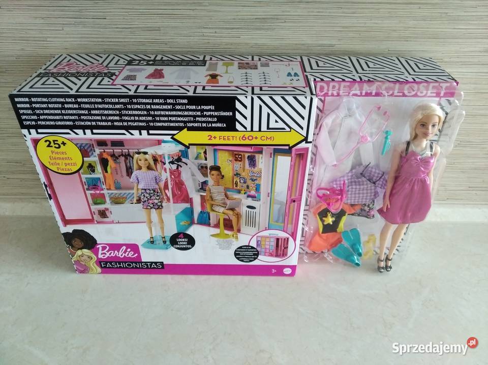 NAJTANIEJ Wymarzona Szafa Barbie Lalka 25 Mattel Zabrze