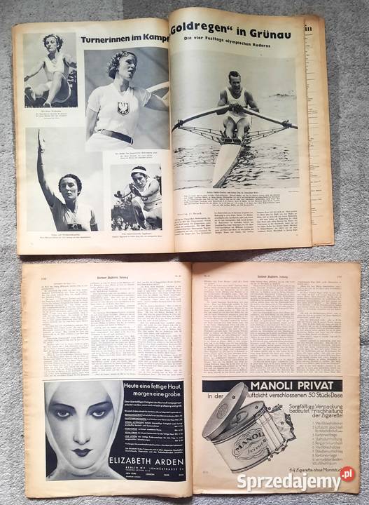 Stare Przedwojenne Gazety Olimpiada 1936 śląskie Gliwice