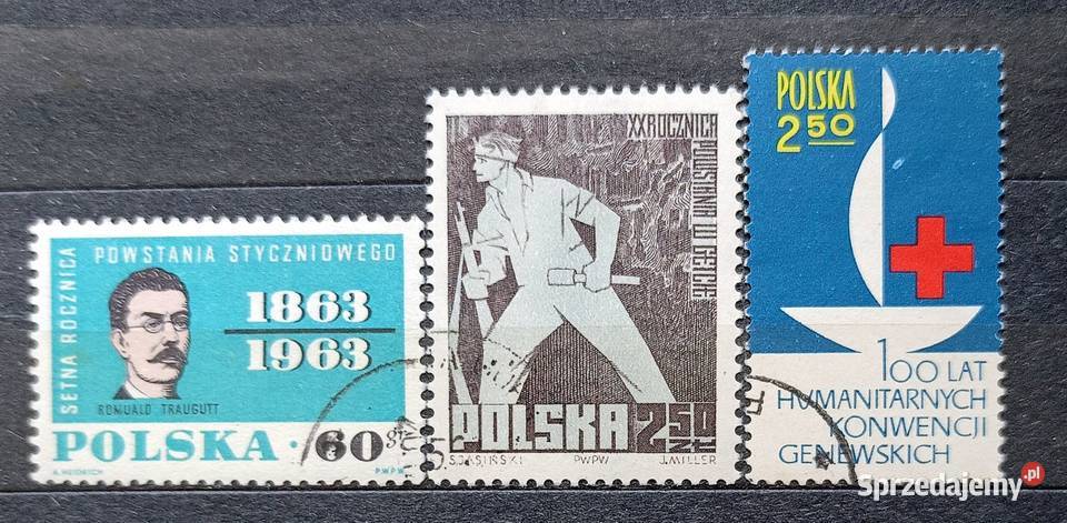Znaczki polskie 1963 znaczki kasowane Leźnica Wielka-Osiedle