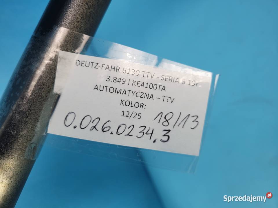 DEUTZFAHR 6130 TTV PRZEWÓD RURA HYDRUALICZNA kujawsko-pomorskie Kolno