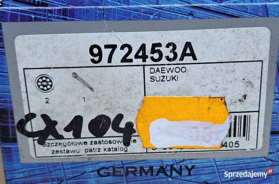 2X ŁOŻYSKO KOŁA TYŁ DAEWOO TICO 9398 SUZUKI ALTO osobowe dolnośląskie Mielęcin