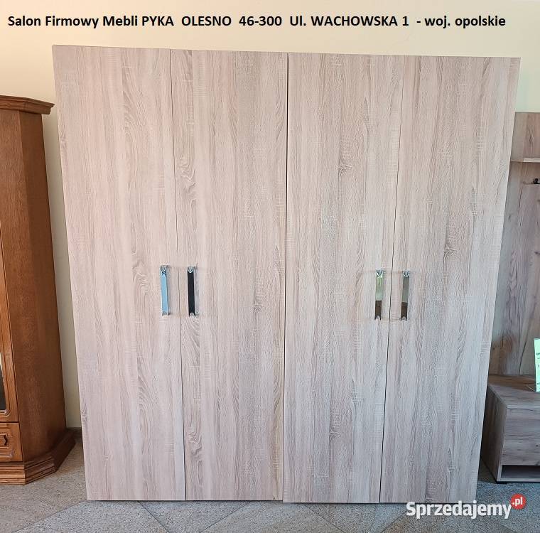 Nowa Szafa 200 4 drzwiowa Dąb Sonoma OUTLET30 Olesno