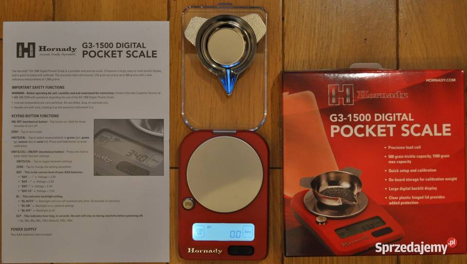Waga elektroniczna do prochu Hornady G3 1500 Rzeszów