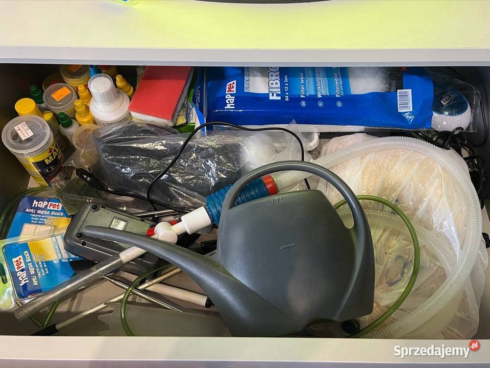 Zestaw Akwarium z Aksolotlem Z komodą Ledami Bojanowo