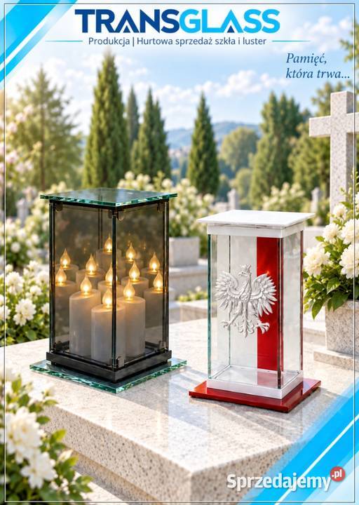 Ekskluzywne znicze szklane detaliczna Transglass