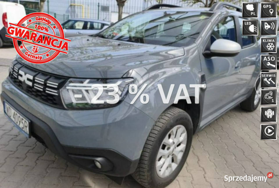 Dacia Duster 10 TCE Salon 365 Netto FV23 Super relingi dachowe pomorskie Gdańsk