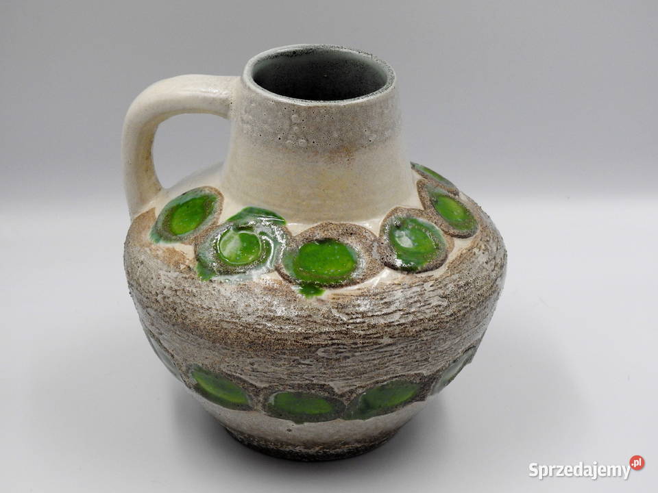Kolekcjonerski wazon niemiecki lava sygnowany