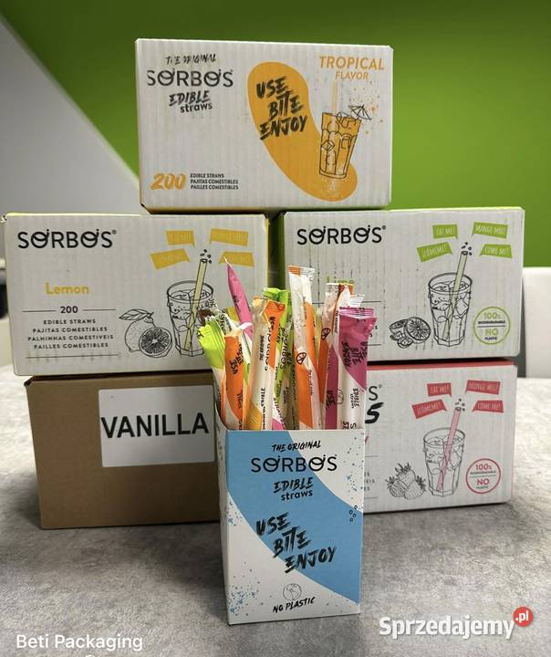 Słomki jadalne Sorbos smak RÓŻNE SMAKI Hit Stąporków