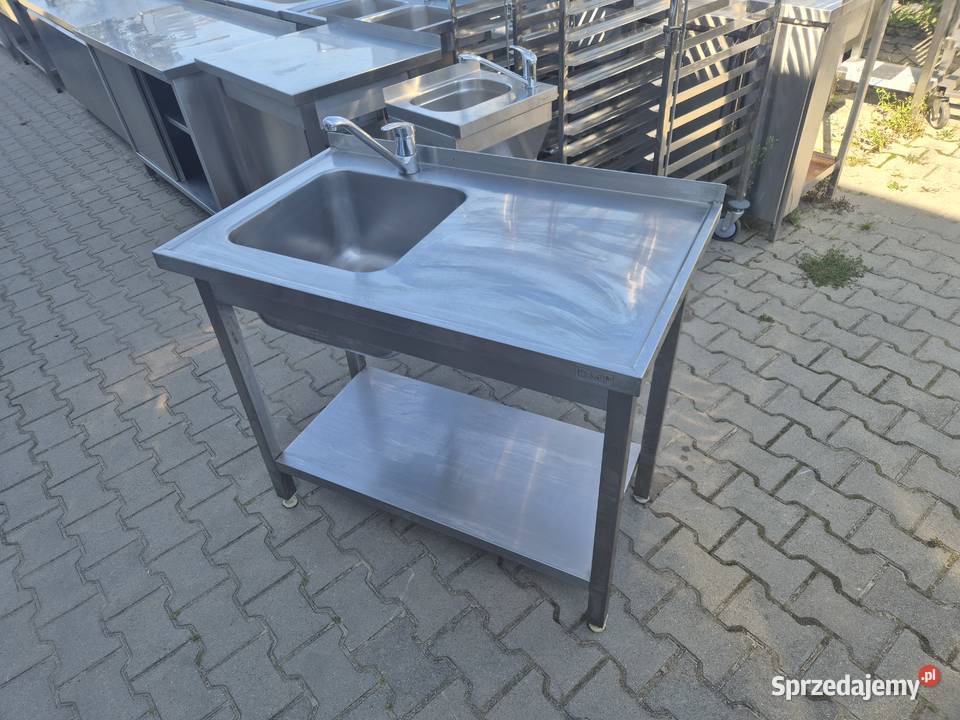 ZLEW GASTRONOMICZNY 1 KOMOROWY Z PÓŁKĄ 1006085 Gastronomia Ostrów Wielkopolski