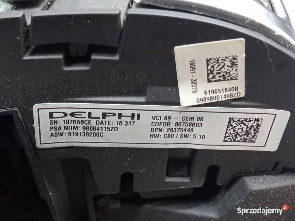 KIEROWNICA MULTIFUNKCJA LIFT 98084115ZD Peugeot