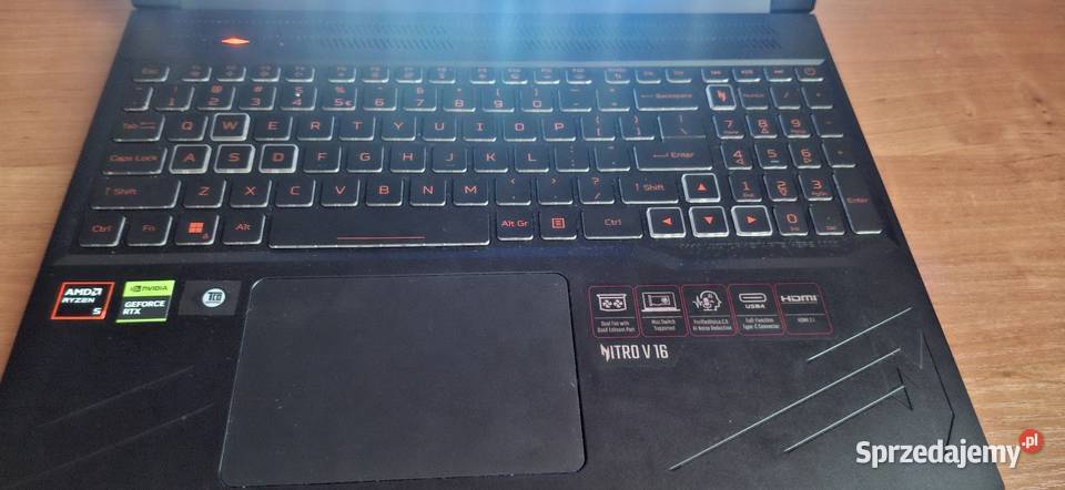 Sprzedam ACER LAPTOP GAMINGOWY Nitro V 16 ANV16-41 NH.QRVEPO Katowice