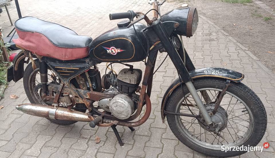Motocykl WSK M0664 zarejestrowana