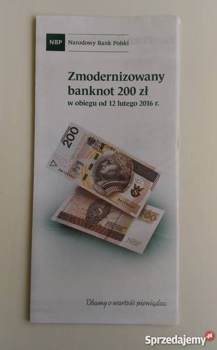 Prospekt emisyjny 200 Zmodernizowany banknot łódzkie Łódź