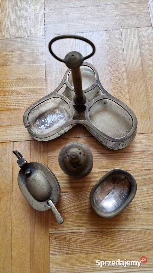 Kabaret na przyprawy mosiądz spatynowany sprzedam